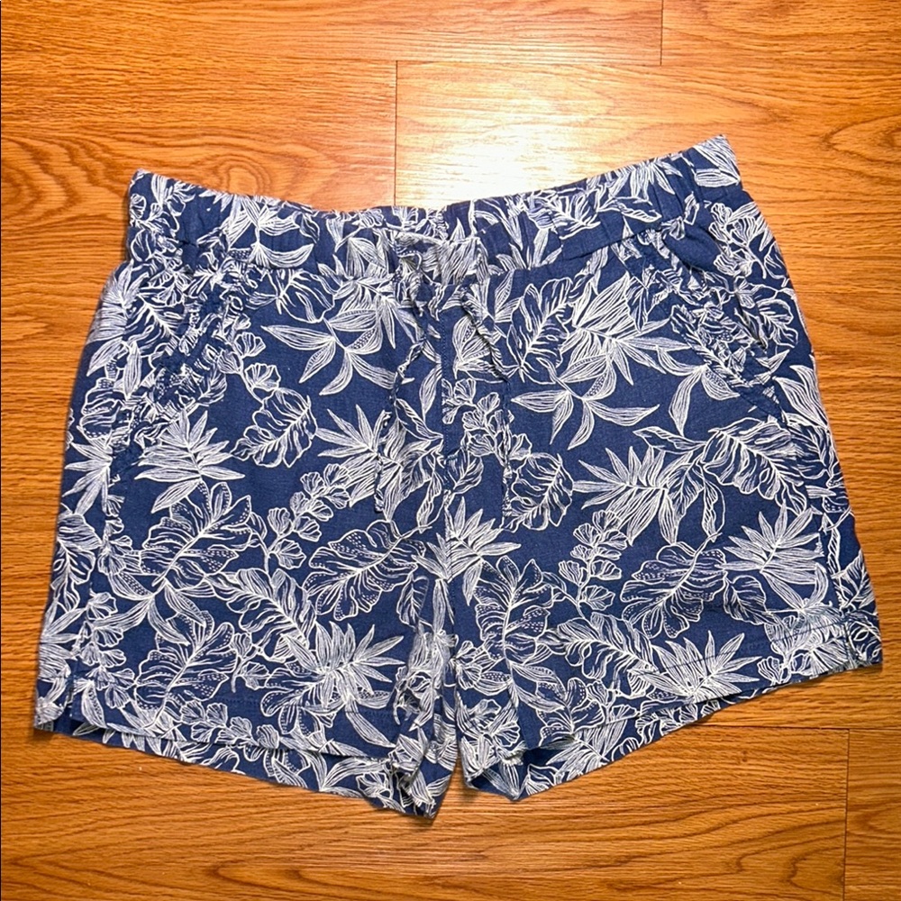 Floral Blue Women's Shorts